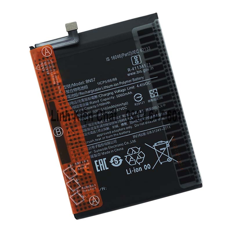 Pin cho poco x3 pro m2102j20sg 5160mah zin - hàng nhập khẩu