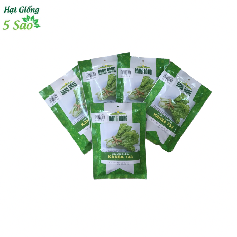 Hạt Giống Cải Bẹ Dún Kansa 733 Rạng Đông Gói 20Gram