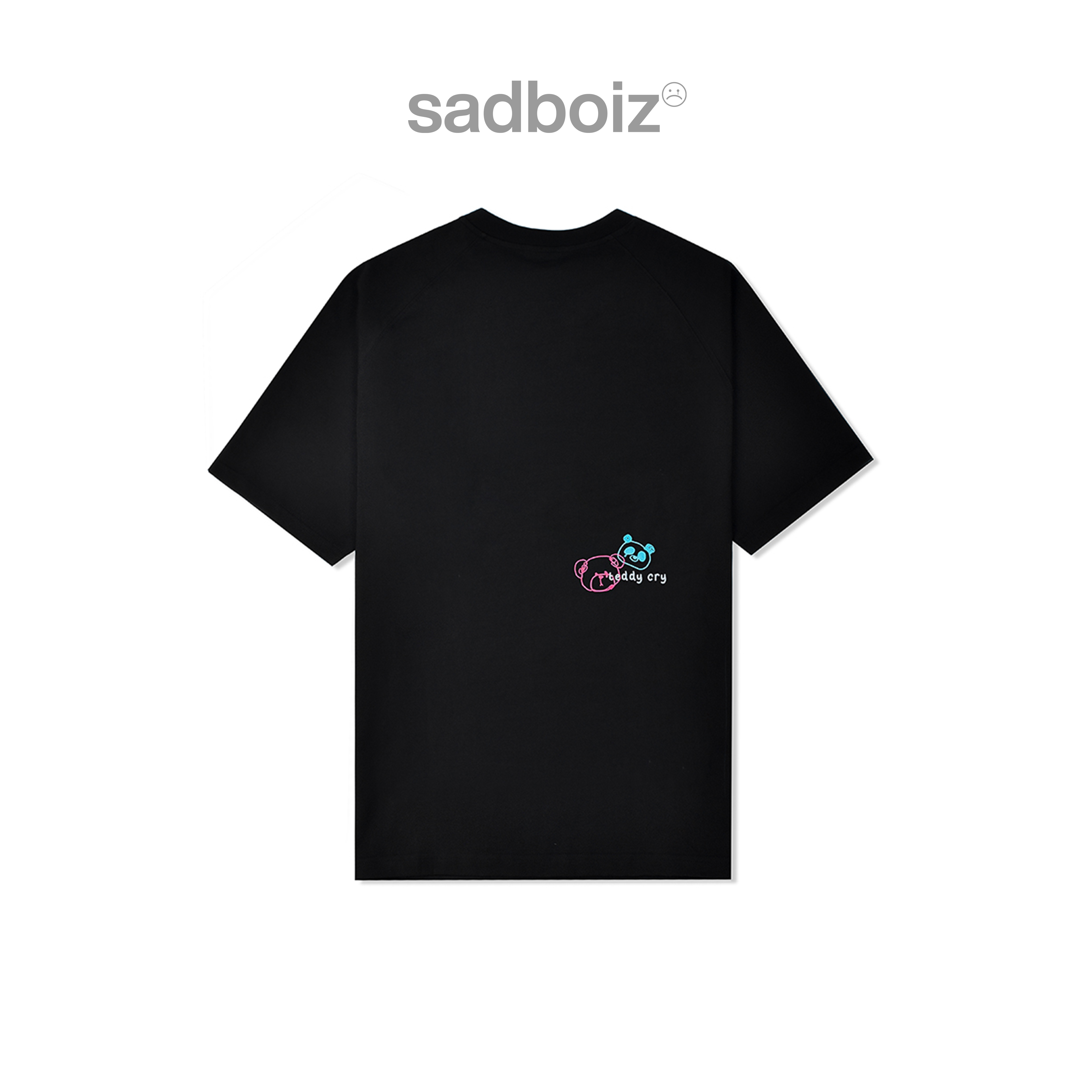 Áo thun SADBOIZ Teddycry Typo Black