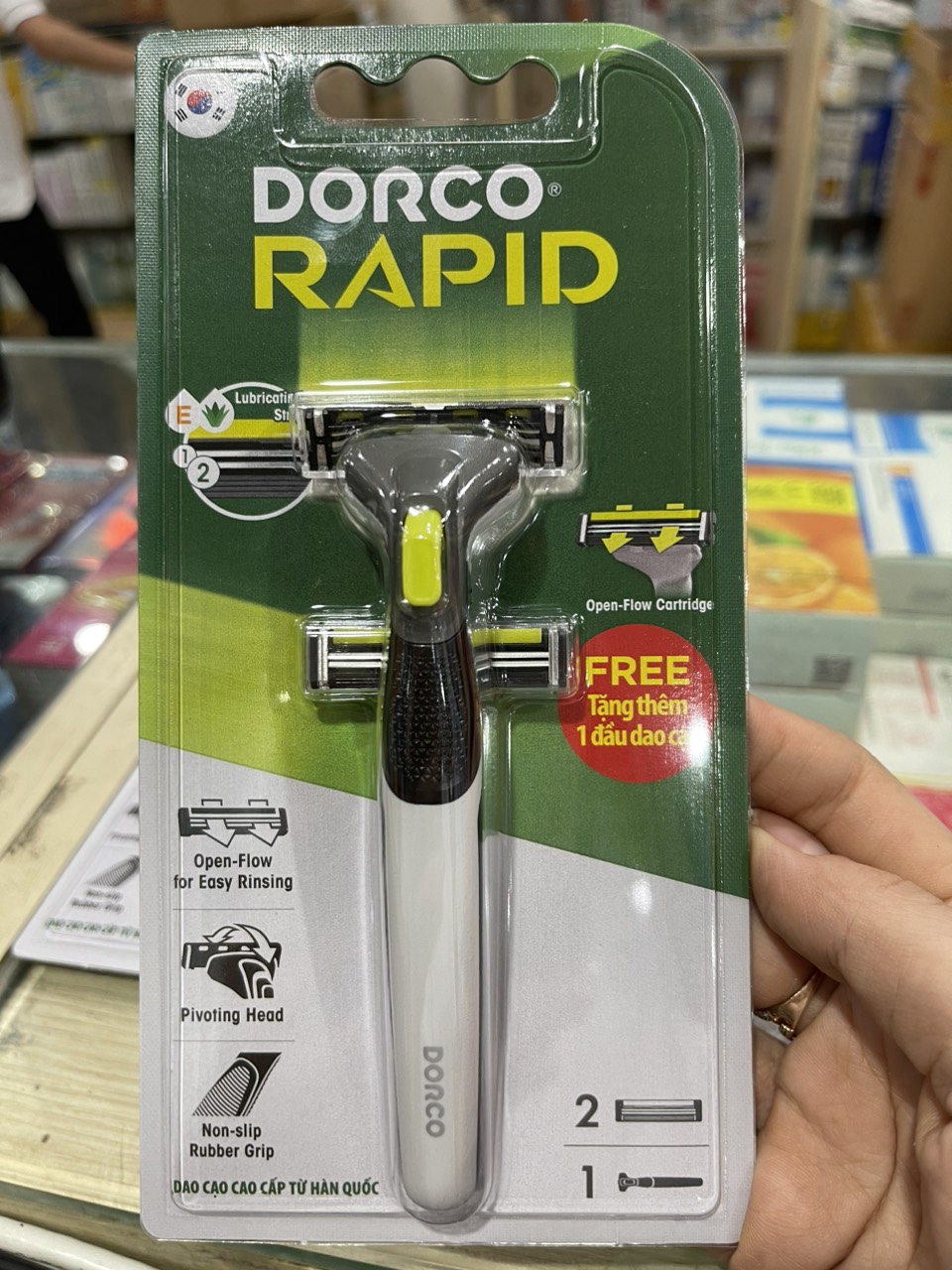 Dao cạo râu dorco pace bộ 2 lưỡi