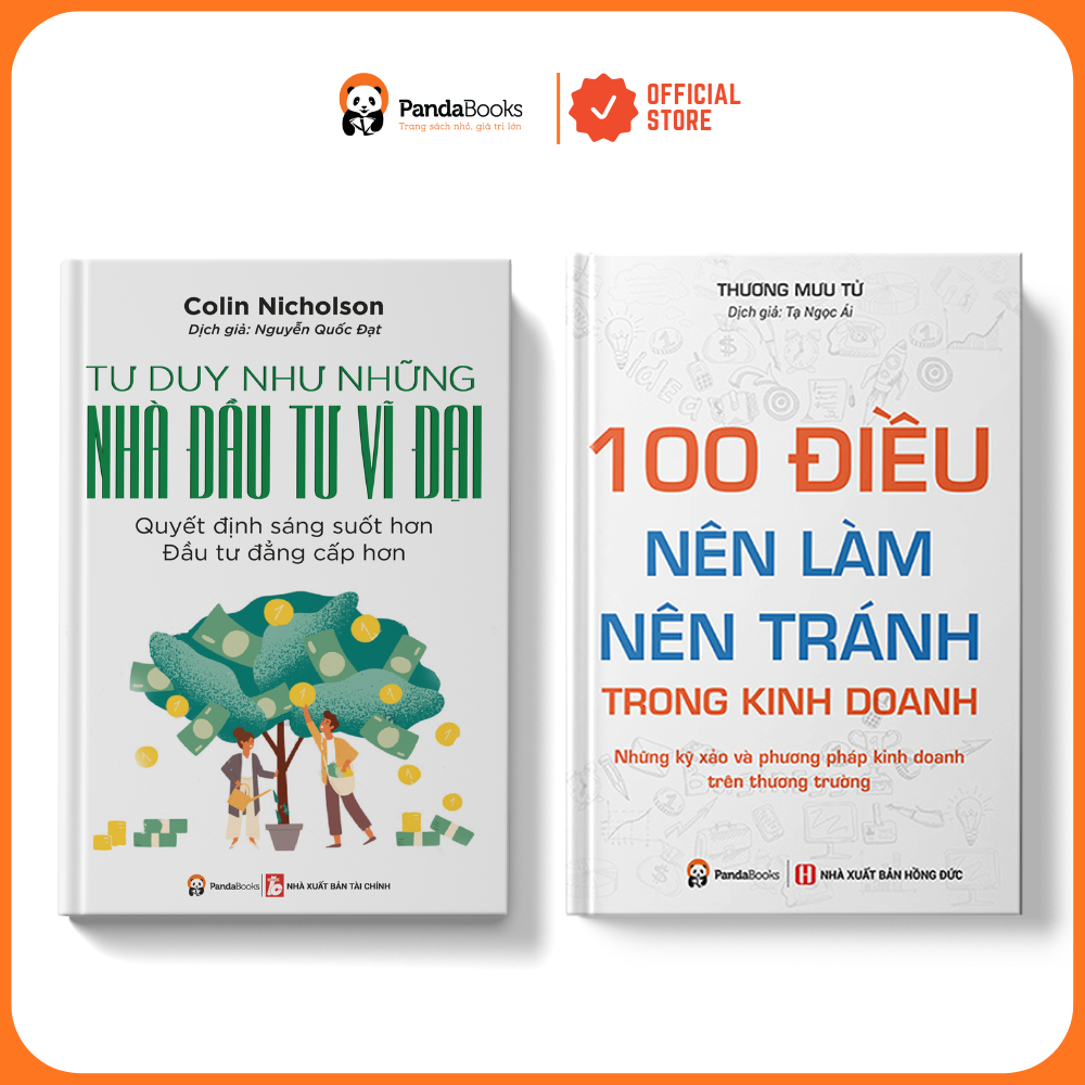 Sách - Combo 2 cuốn 100 điều nên làm nên tránh trong kinh doanh + Tư duy như những nhà đầu tư vĩ đại