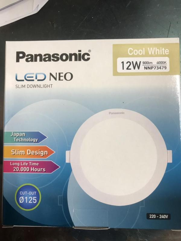 Đèn Led Âm Trần Siêu Mỏng 12W Panasonic Phi 125 ( made in Indonesia)