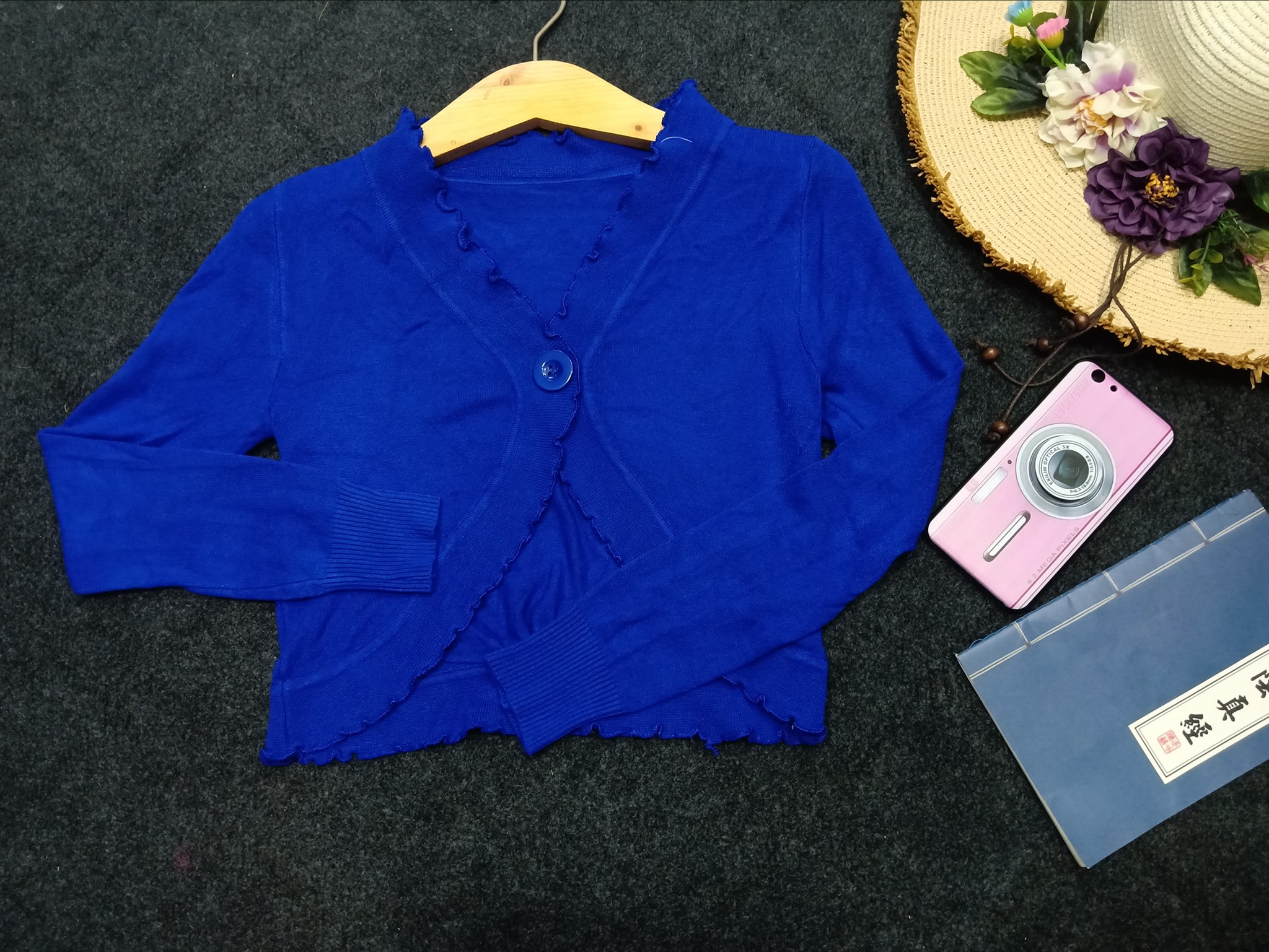 [HCM]Áo Khoác Len Dáng Ngắn Co Giãn Ảnh Chụp Thật Từ Sản Phẩm Có Nhiều Màu Sắc Dành Cho Nữ Dưới 55Kg