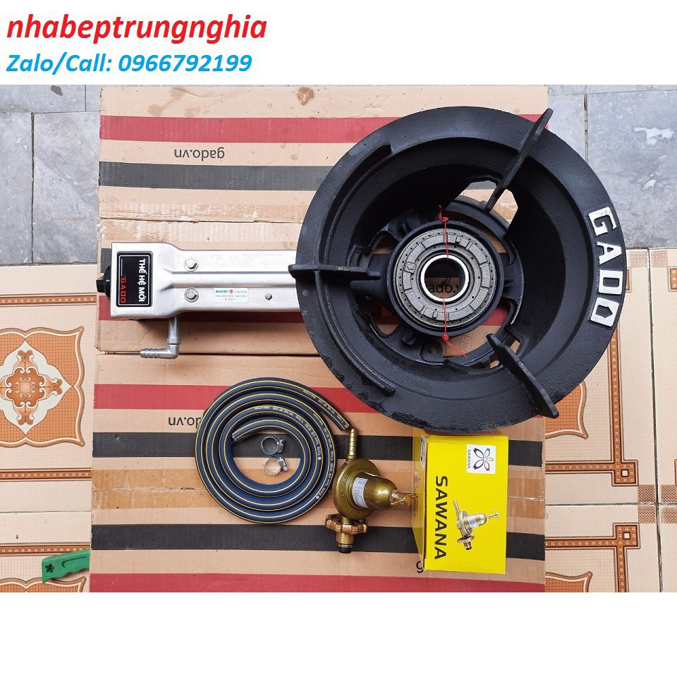 Bếp gas công nghiệp gado g-6a/6t kèm van dây chính hãng