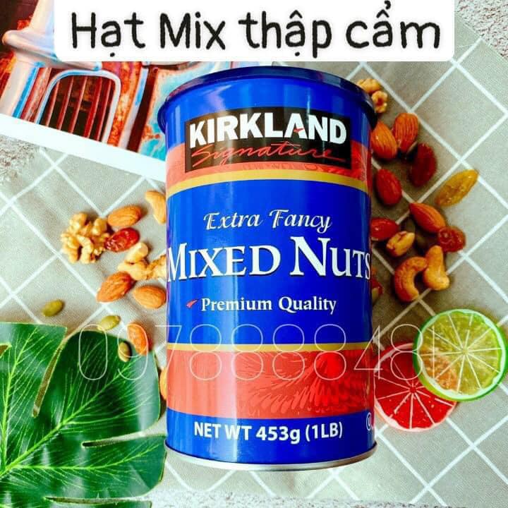 Hạt mix nut hỗn hợp kirkland extra fancy - hộp 453 gram