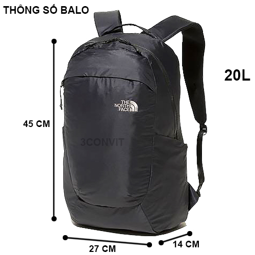 Balo gấp gọn TNF Glam Daypack 20L