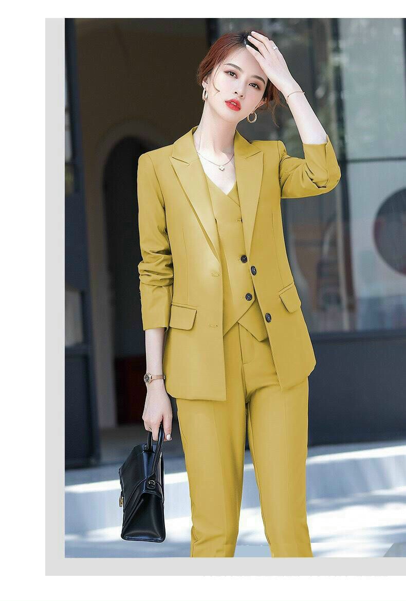 Set bộ 3 món áo vest + áo gilê + quần dài - yb20557