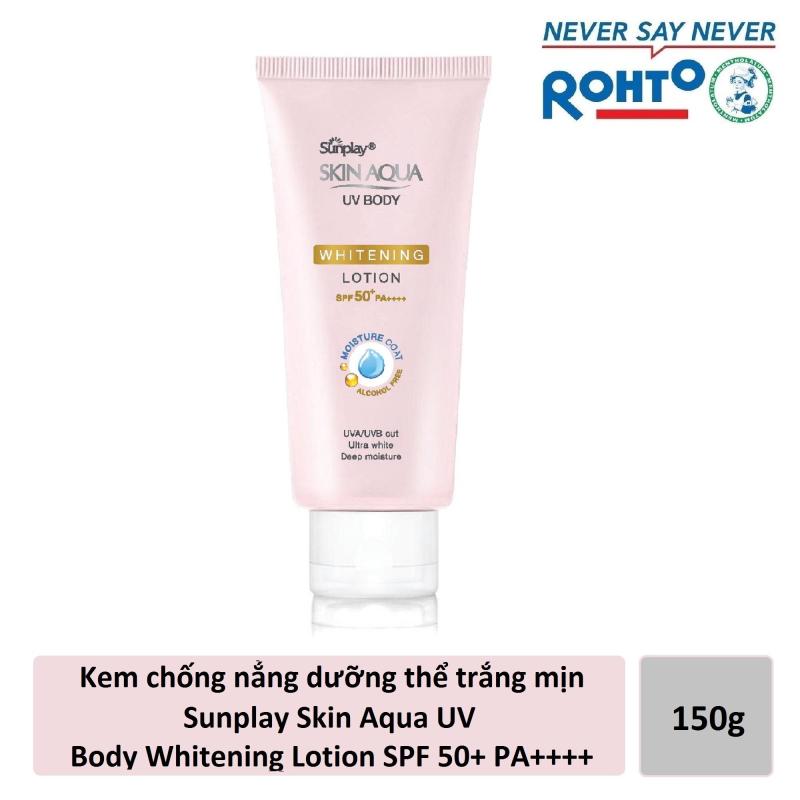 Kem chống nắng dưỡng thể trắng mịn Sunplay Skin Aqua UV Body Whitening Lotion SPF 50+ PA++++ (150g)