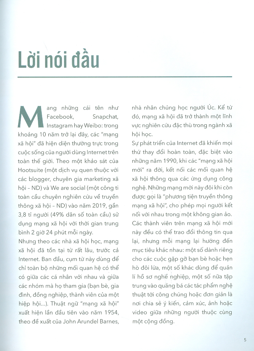 Thế Giới Tương Lai - Mạng Xã Hội