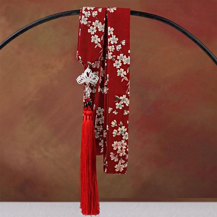 Dây buộc tóc cổ trang thắt hông phong cách cổ trang Trung quốc cổ đại ruy băng lụa thiết kế độc đáo 