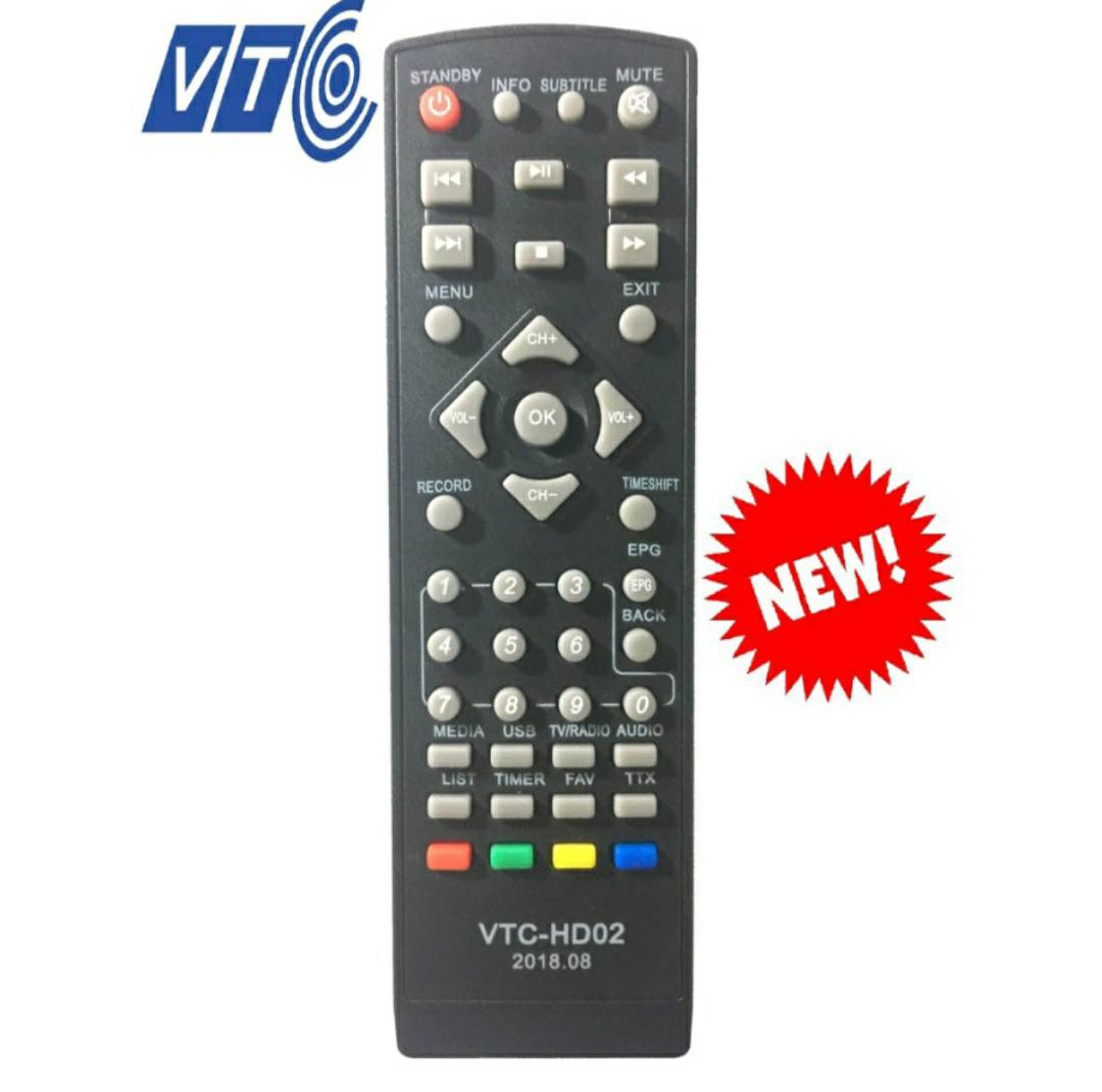 Điều khiển VTC HD02 - REMOTE ĐIỀU KHIỂN VTC HD 02