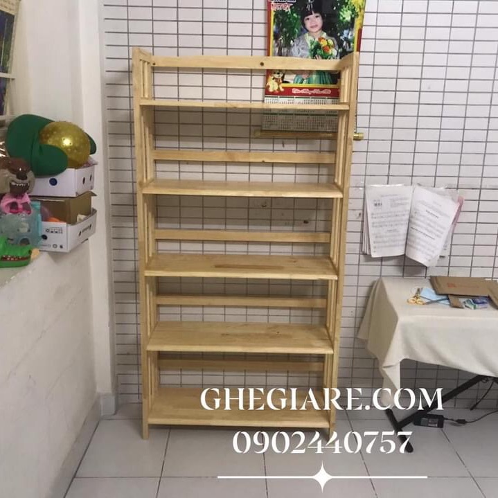 [HCM]Kệ sách gỗ 5 tầng 80cm cao 157cm