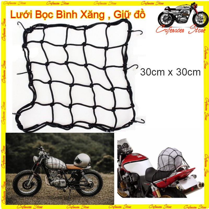 Lưới chằng đồ cho xe máy -  Lưới bọc bình xăng