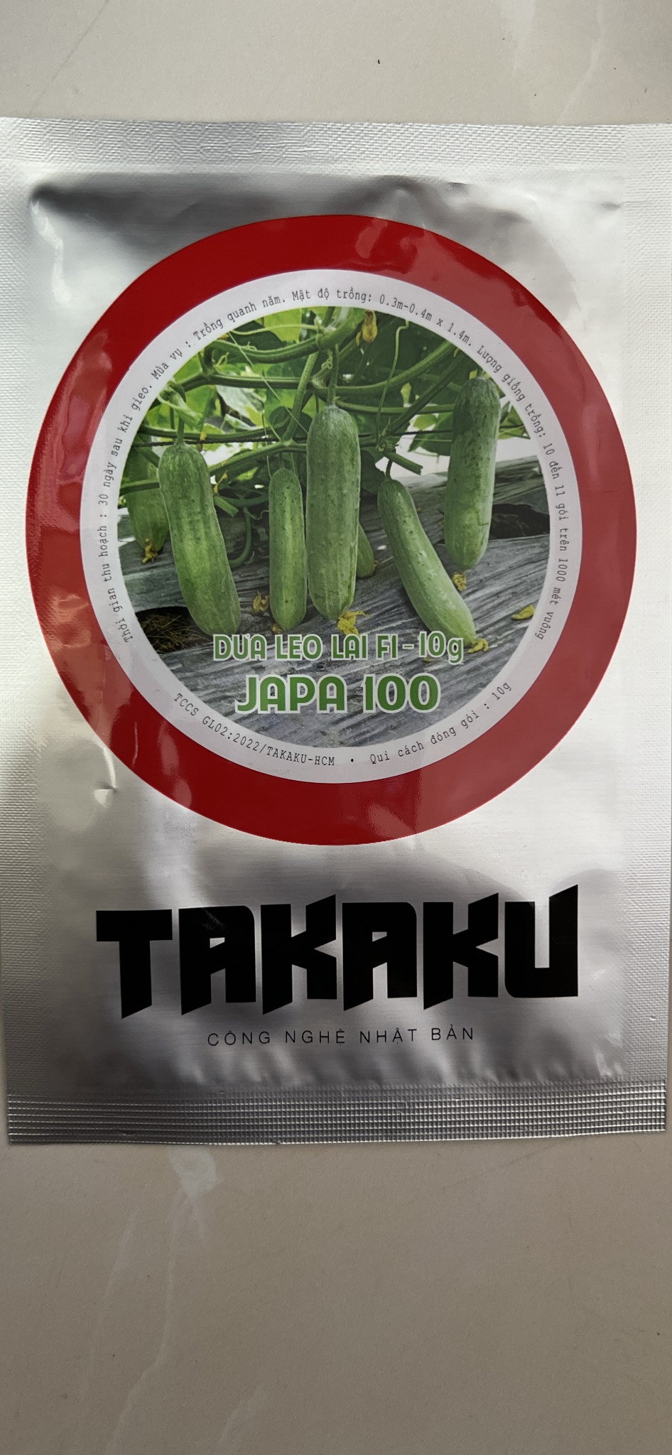 Hạt Giống Dưa leo lai F1 Takaku JAPA 100 10G