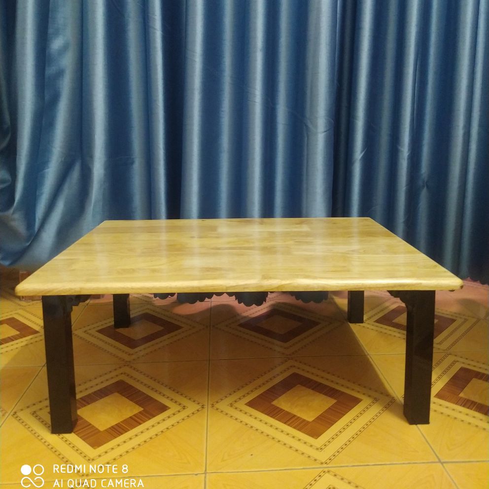 bàn gỗ cao su ngồi bệt