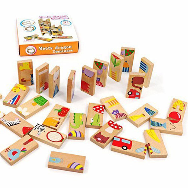 Bộ Xếp Hình Domino 28 Chi Tiết
