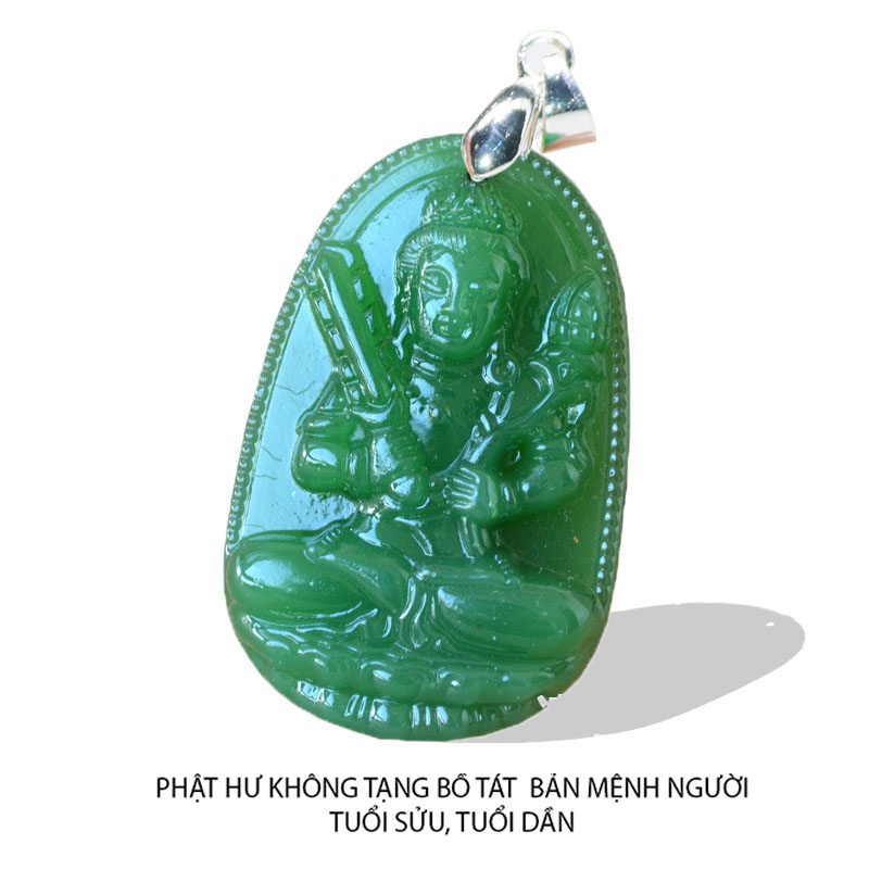 Mặt dây chuyền vòng đeo cổ mặt phật bản mệnh 12 tuổi size 4.7cm x 3cm - Phật Đại Thế Chí Bồ Tát người tuổi Ngọ - cầu bình an, may mắn
