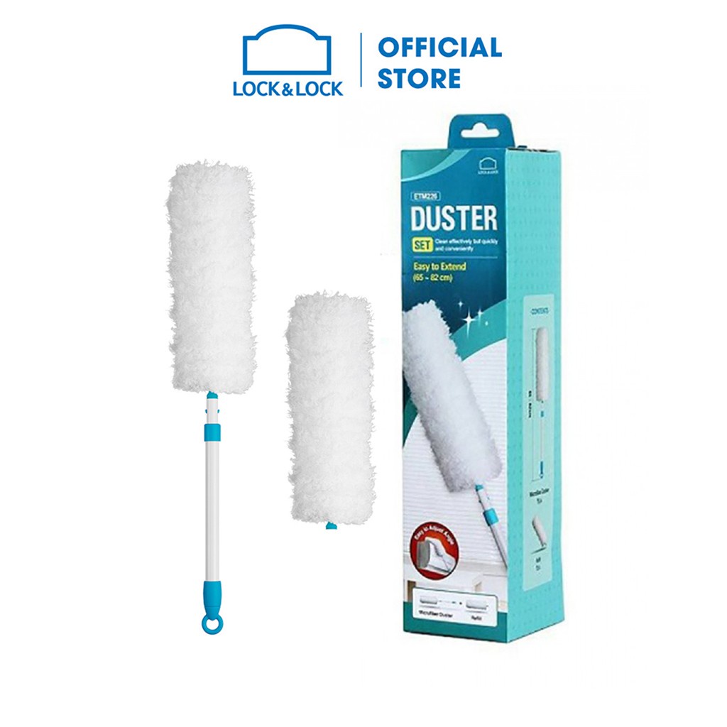 Bộ Cây Lau Bụi Đa Năng Microfiber Duster Và Đầu Lau Thay Thế Lock&Lock ETM226