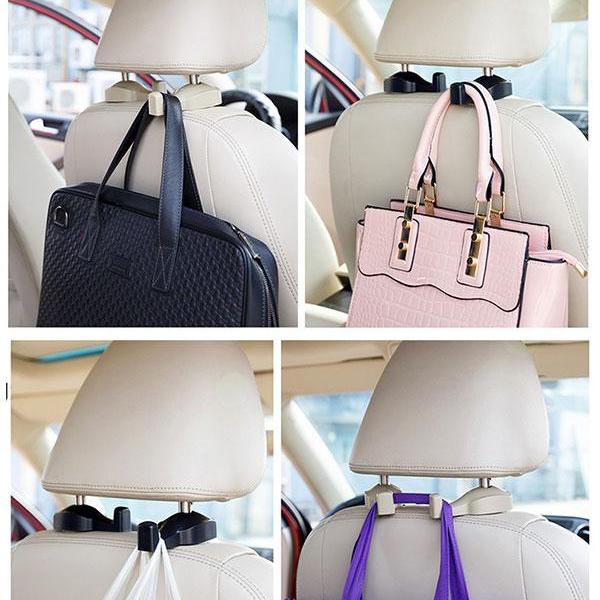 Combo 2 móc khóa treo đồ ghế sau xe hơi tiện lợi
