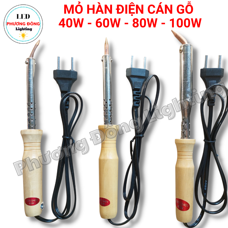 Mỏ hàn Cán gỗ 40W - 60W - 80W - 100W