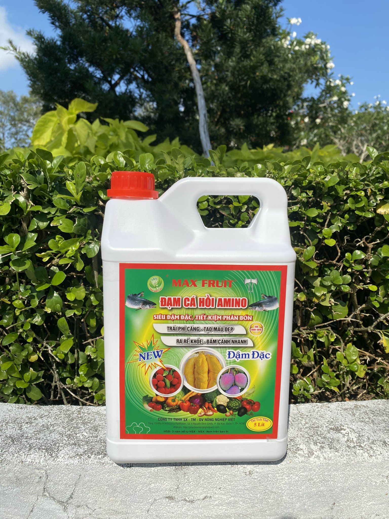 Phân Bón Đạm Cá Hồi Can 5 Lít