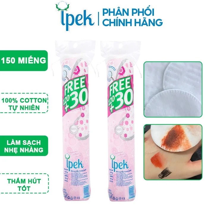 Combo 5 Bông Tẩy Trang IPEK 150 Miếng (Thổ Nhĩ Kì)