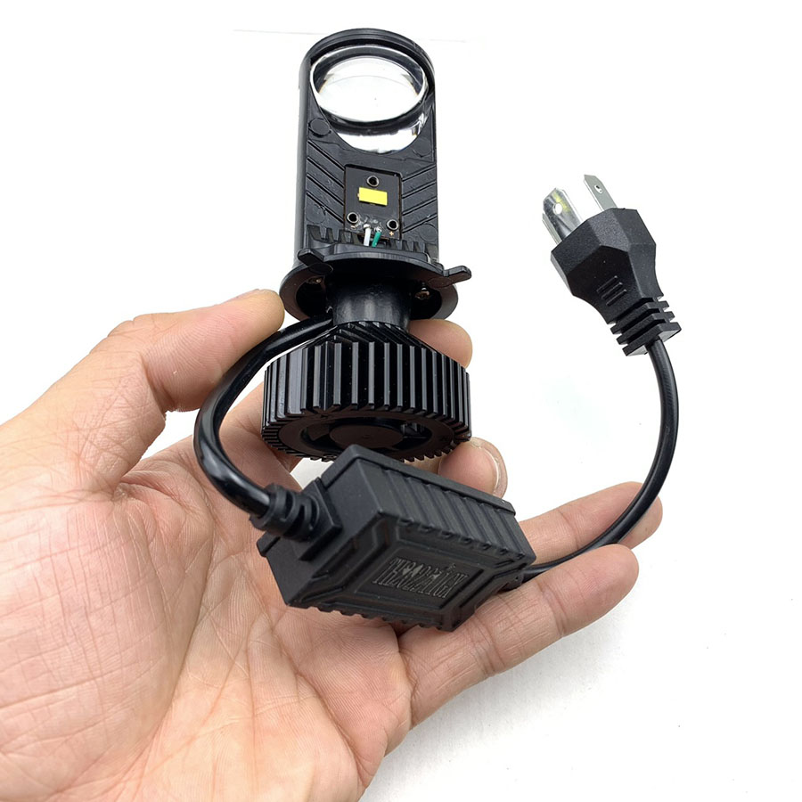 [HCM]Đèn Pha Led Bi Cầu T9 Cos Pha Quạt Tản Nhiệt [ 1 chiếc ]