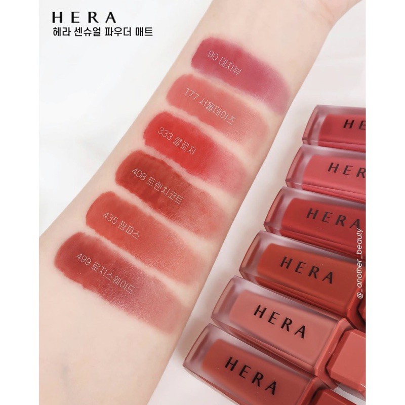 [MẪU MỚI] Son Kem Lì Hera Sensual Powder Matte Liquid