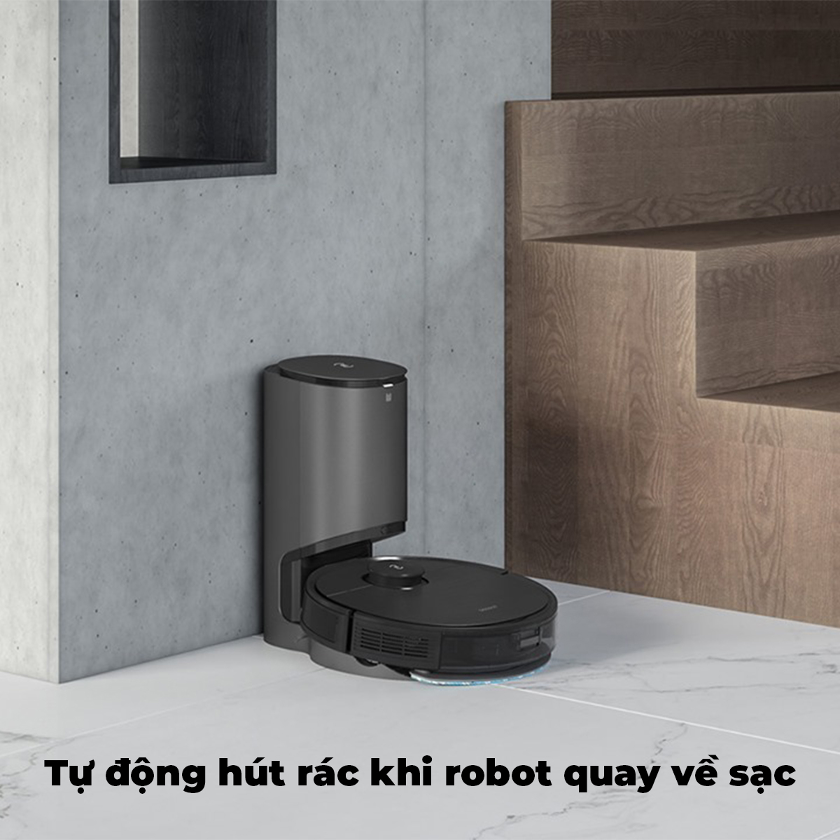 [HCM]Robot hút bụi lau nhà Ecovacs Deebot OZMO T8 AIVI PLUS