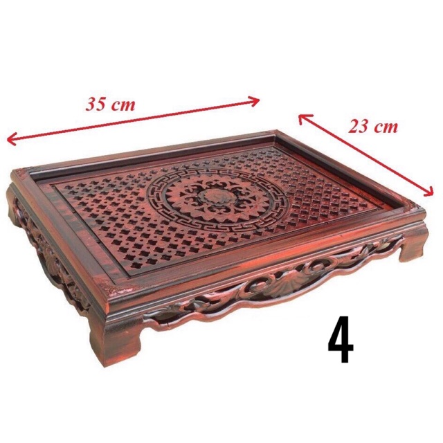 [4 Mẫu] Khay Trà Giả Gỗ- Khay Ấm Chén