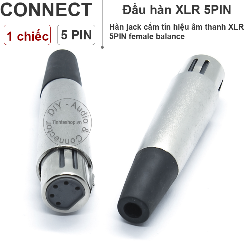 Đầu hàn rắc cắm XLR 5pin cổng đực