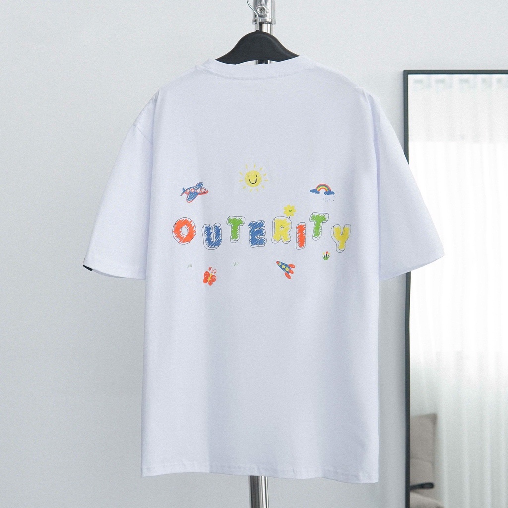 Áo thun Tee Color Outerity , form rộng tay lỡ , Vender ( V203 )
