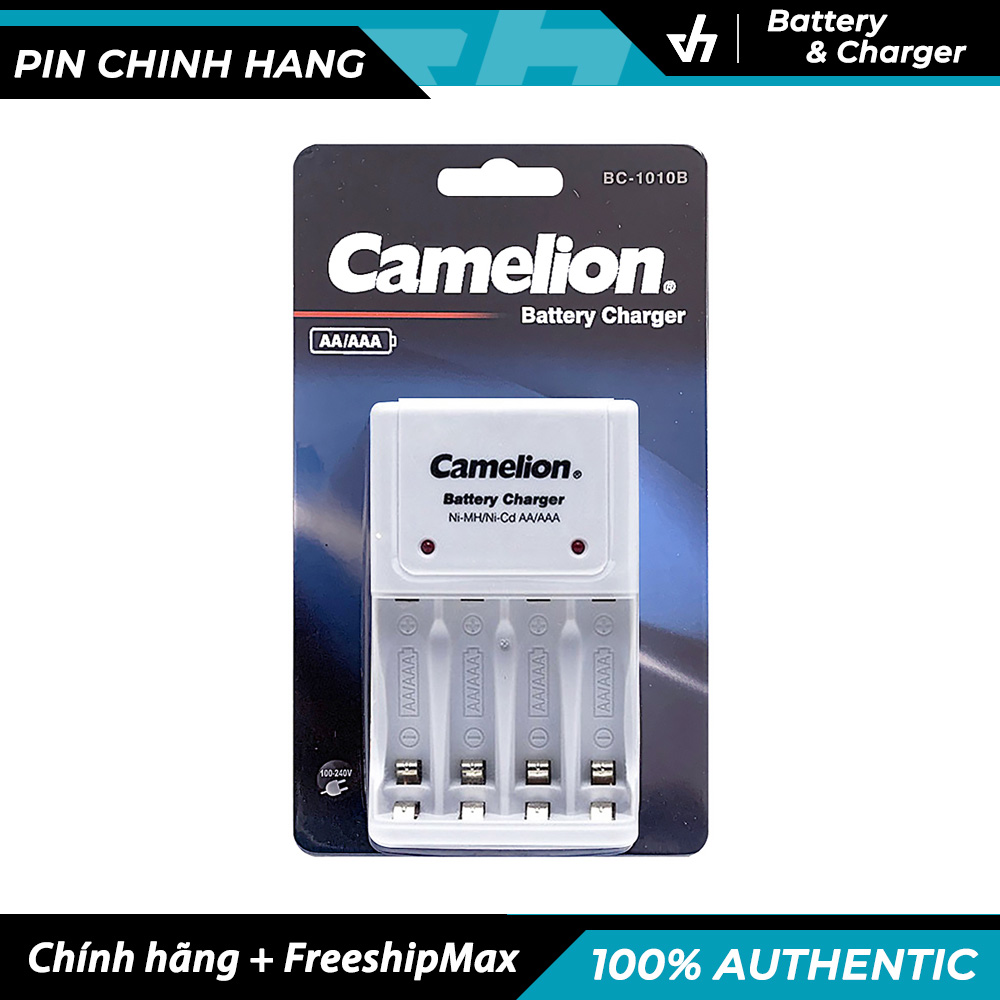 Combo Sạc Camelion 1010B kèm 4 pin AA Camelion 2300mAh