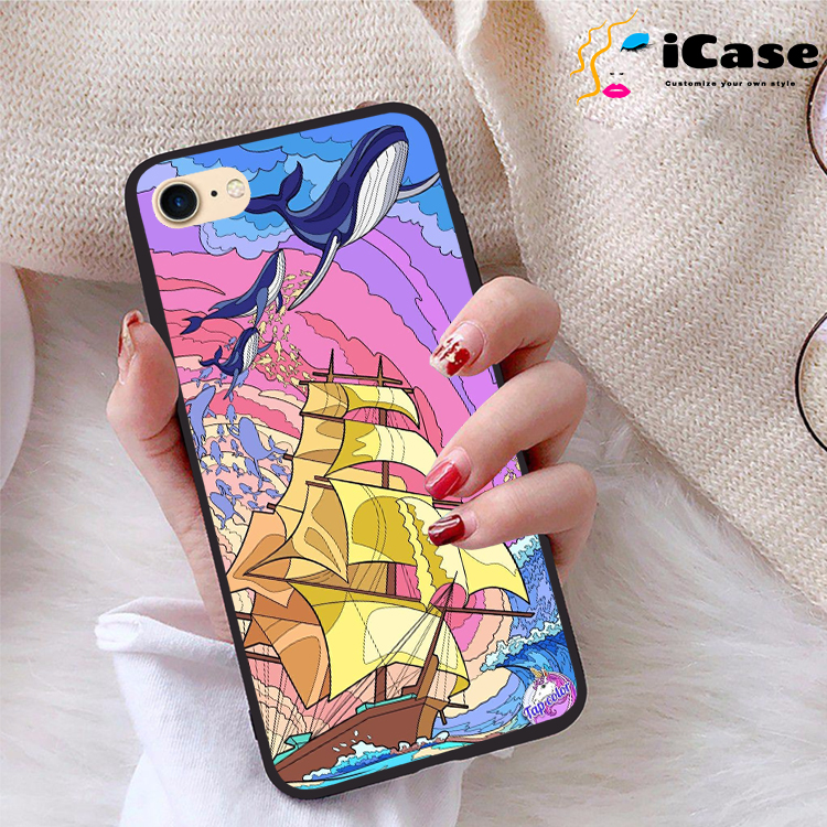 Ốp lưng iPhone 7 viền dẻo TPU BST Purple