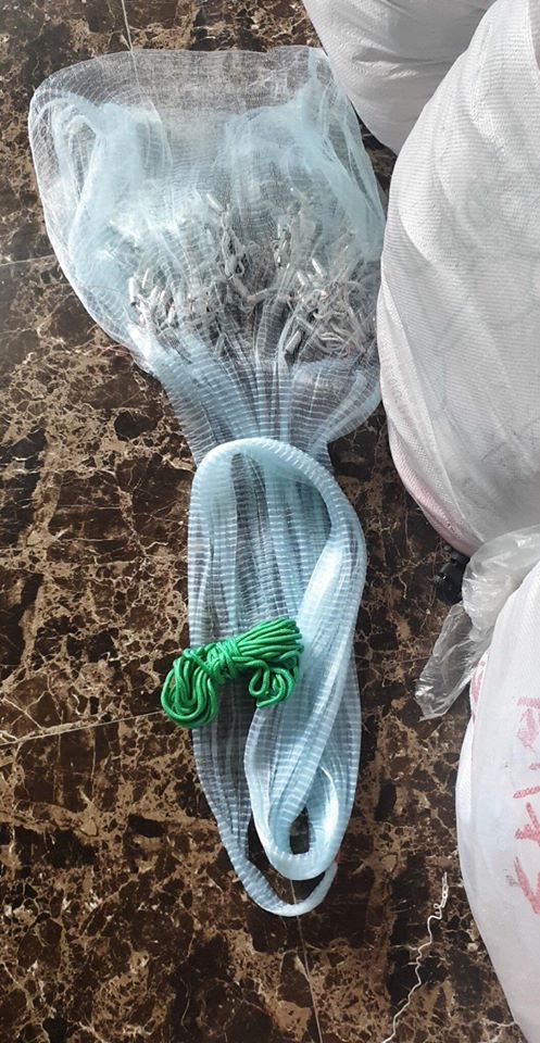 Chài tép cước chì đúc mắt lưới 1,5cm