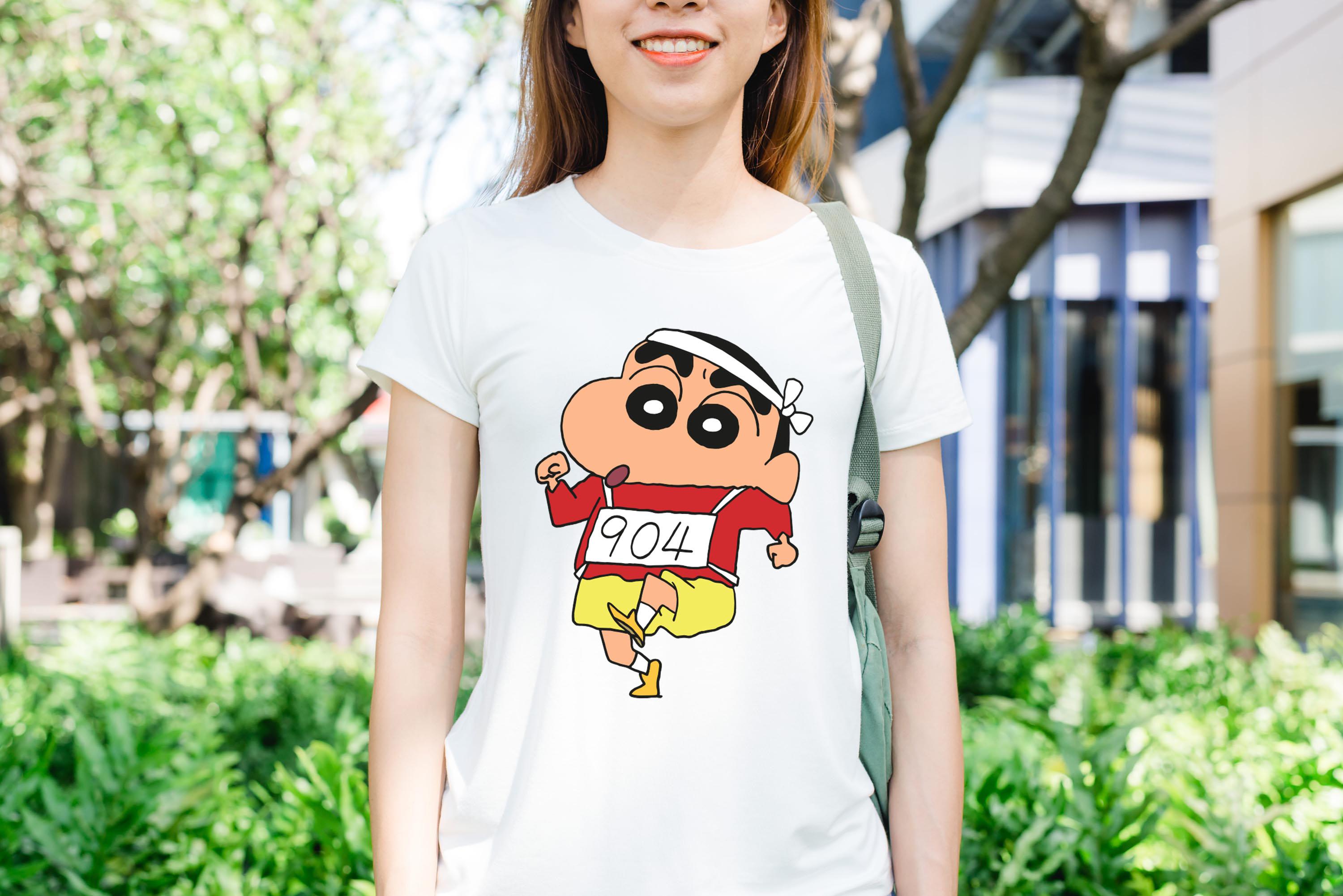 [HCM]Áo thun in hình shin cartoon 904