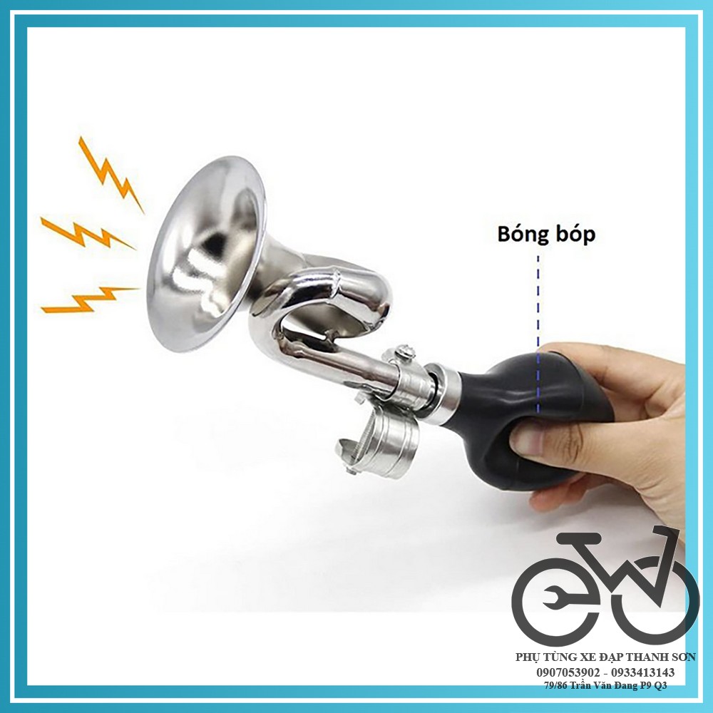 Còi Hơi Phong Cách Vintage Cho Xe Đạp