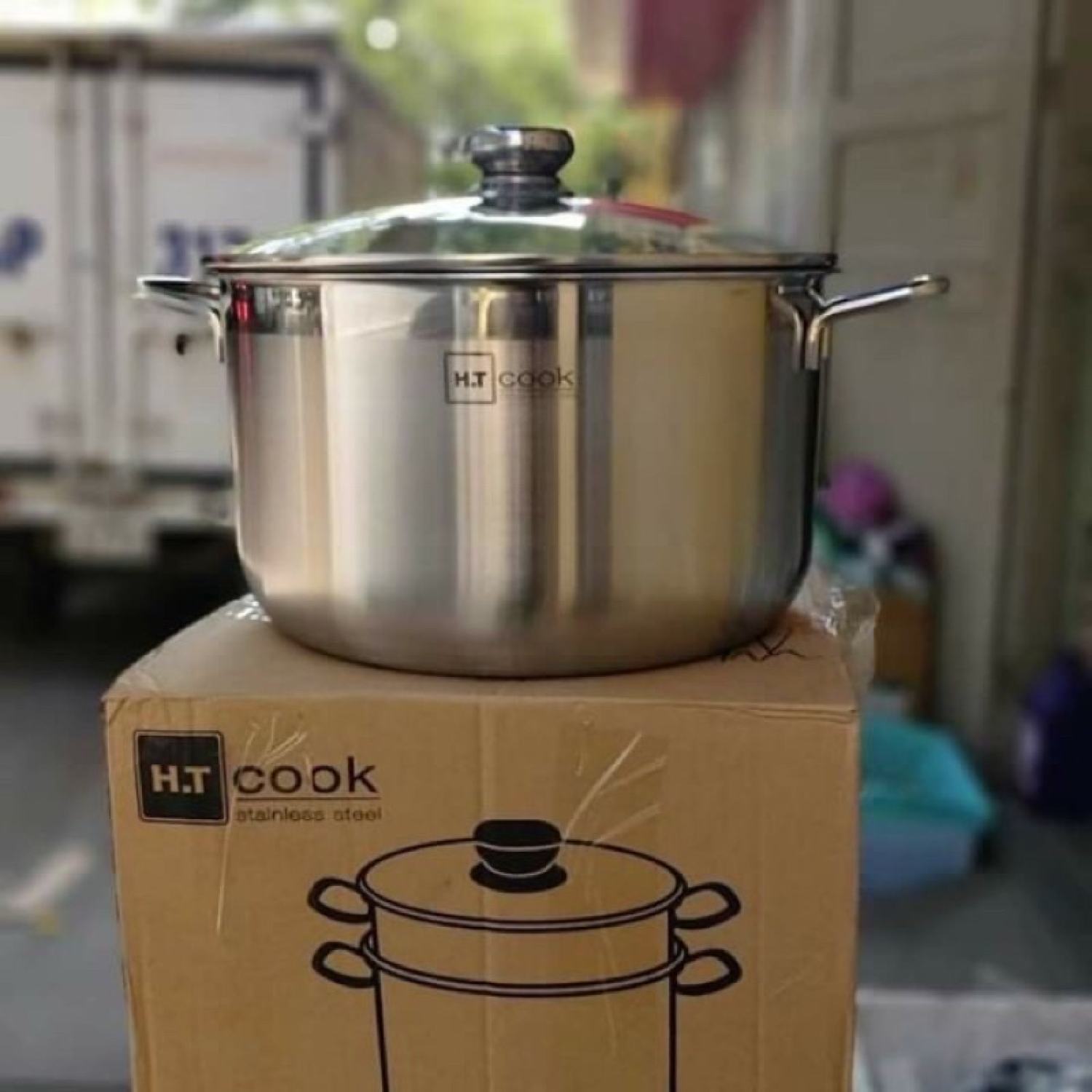 Nồi luộc gà thương hiệu H.T Cook, Panasonic, Klins từ size 30 cm
