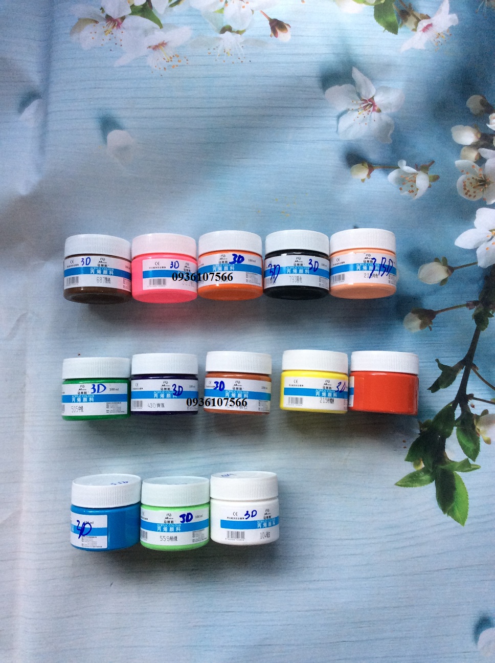 Màu vẽ Acrylic 3D 100ml ( 1 Lọ )