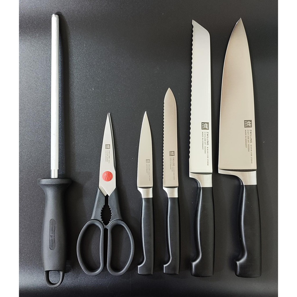Bộ dao xịn Zwilling Vier Sterne 7 món (Gỗ sồi)