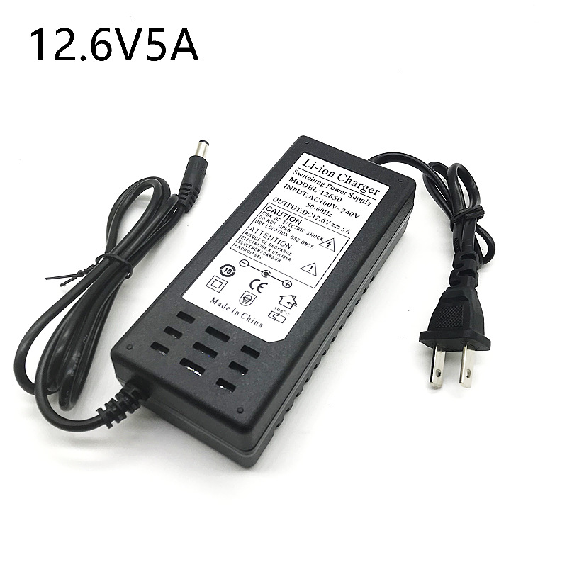 Sạc 3S 12.6v 5A có đèn báo đầy chuyên sạc pin Li-ion 10.8V - 12V