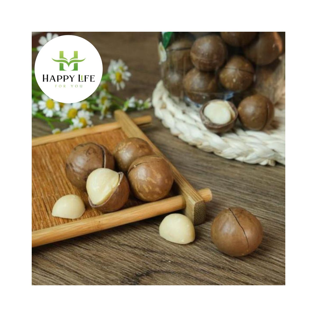HẠT MACCA ÚC NỨT VỎ NƯỚNG hộp 500g