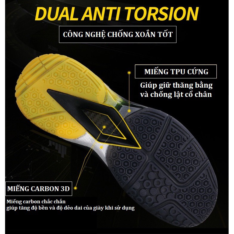 Giày Cầu Lông Kumpoo D83 (3 màu)
