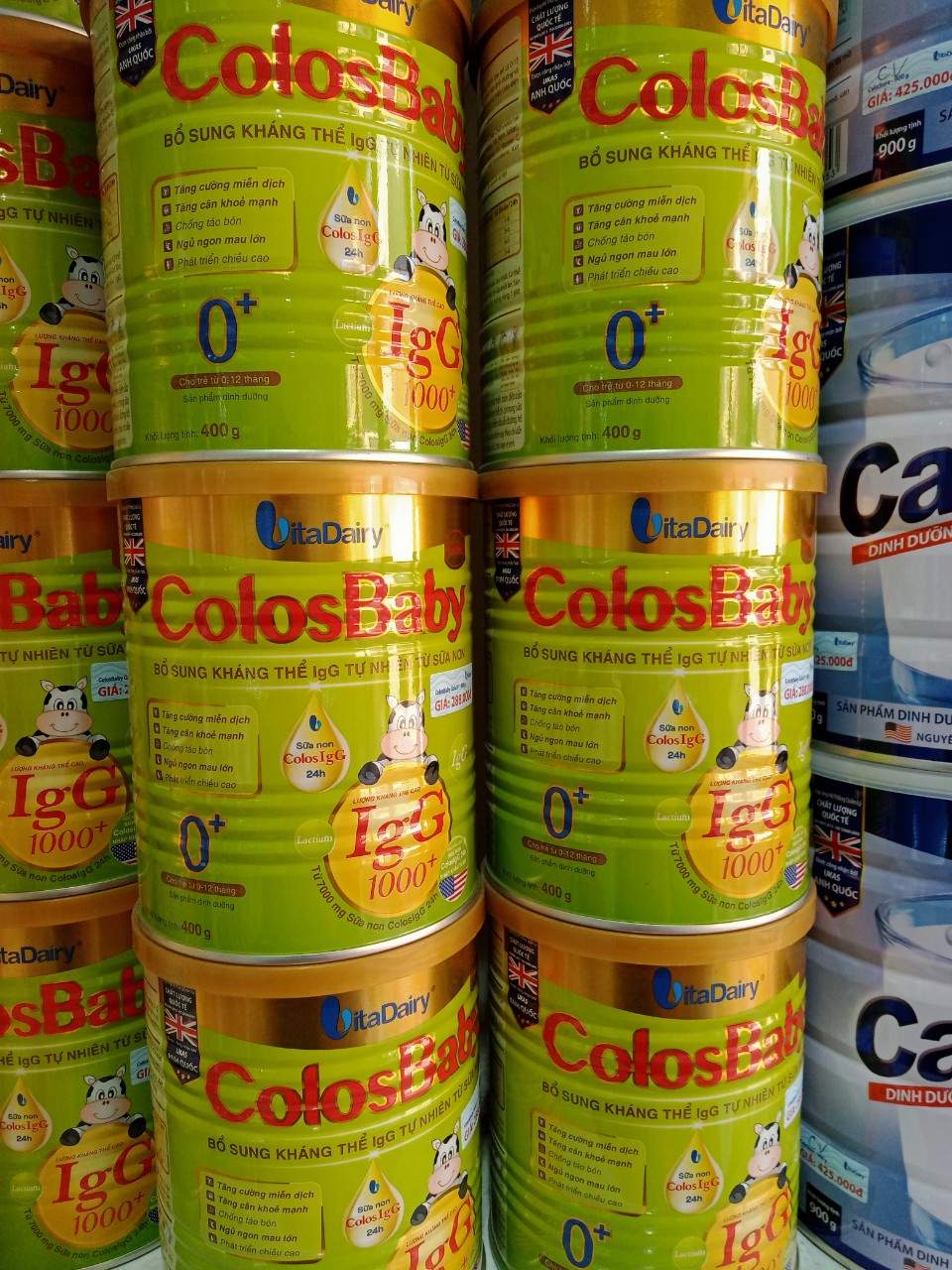 colos baby 0+ 800G có mã qr