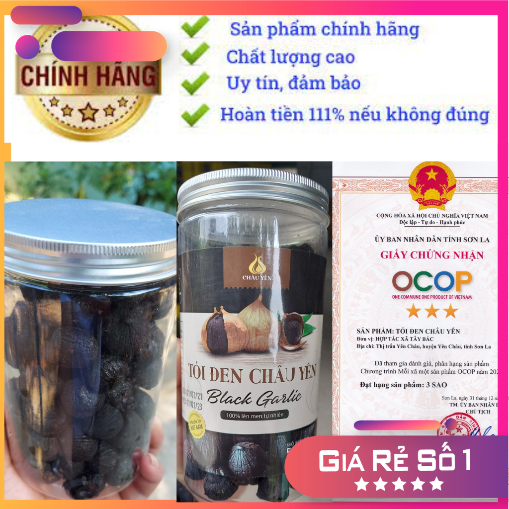 2kg Tỏi Đen Cô Đơn Đã Bóc Vỏ [2kg = 4 lọ 500g]