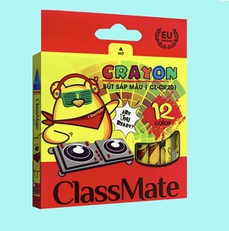 Bút Sáp Màu Classmate CR-201 Crayon 12 Màu