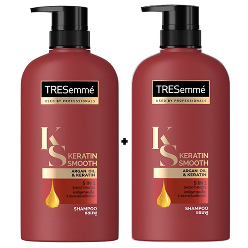 2 chai Dầu gội TRESEMME Keratin Smooth Thailand 400ml/chai