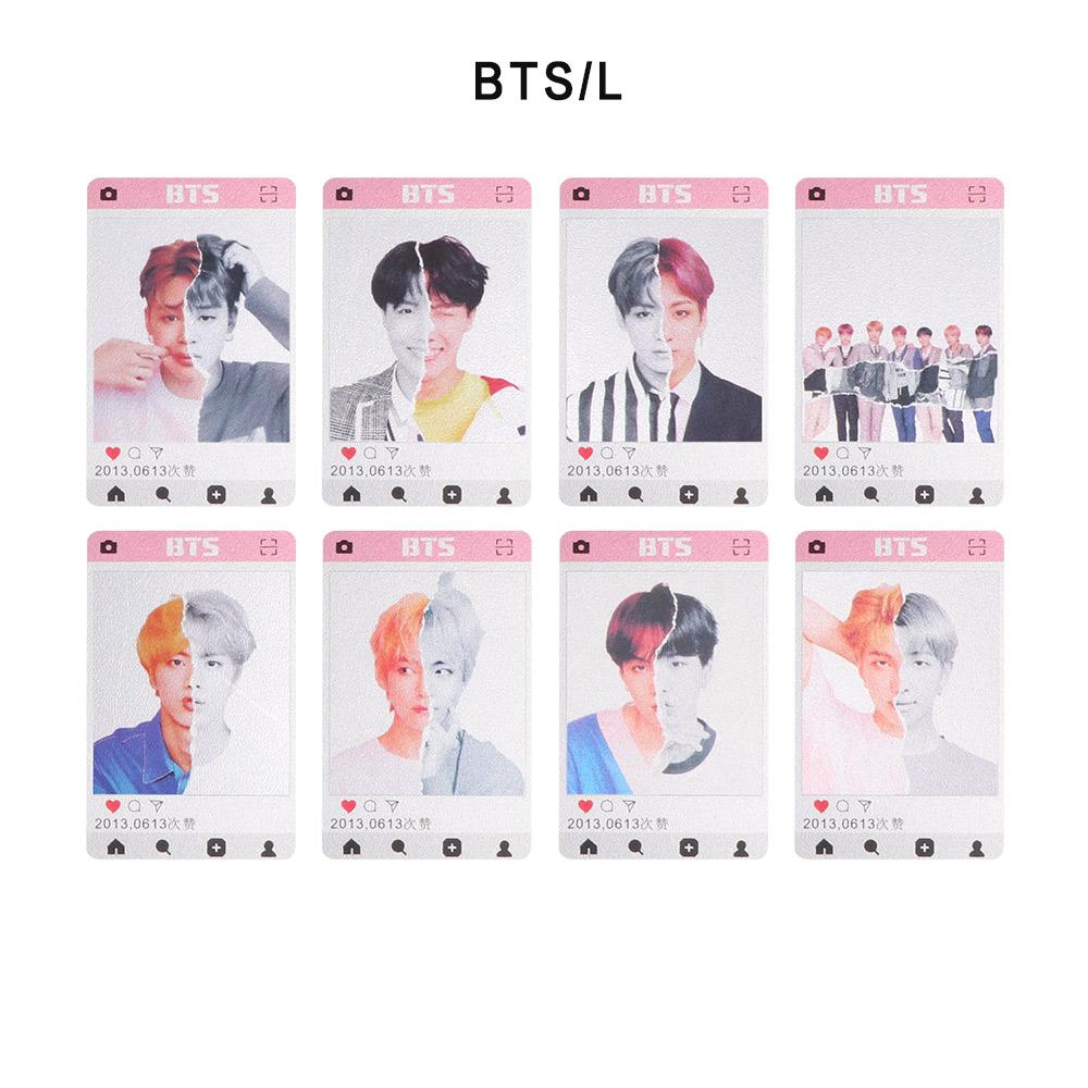 SET 8 CARD NHÁM BTS NHỰA TRONG SUỐT ANSWER