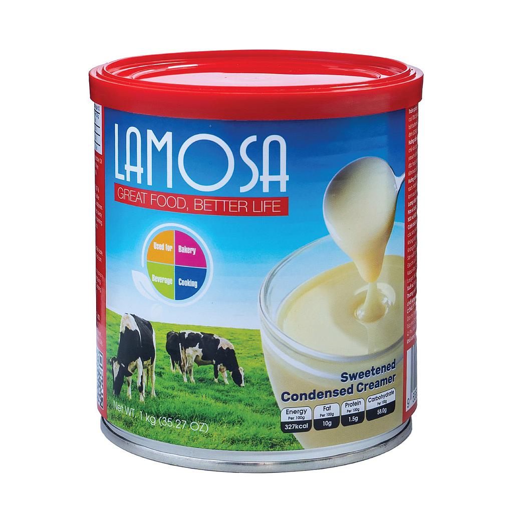 Sữa đặc có đường cao cấp lamosa lon 1kg - kem đặc có đường lon 1kg nhập khẩu malaysia
