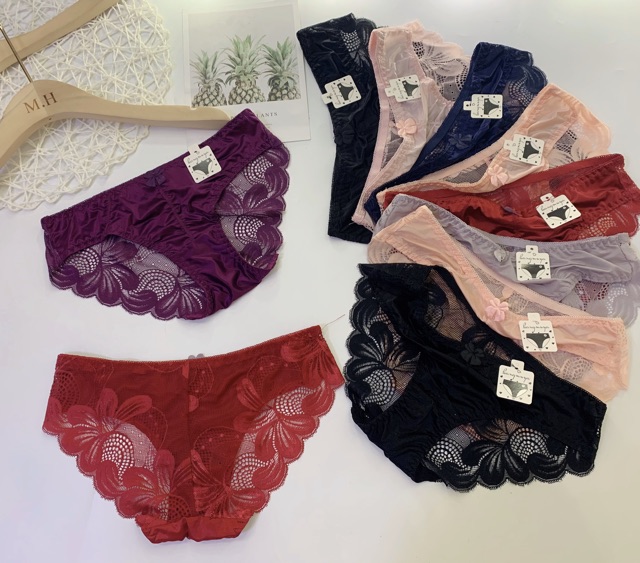 Combo 5 quần lót ren lụa mã 2164 cho V3 đẹp mát